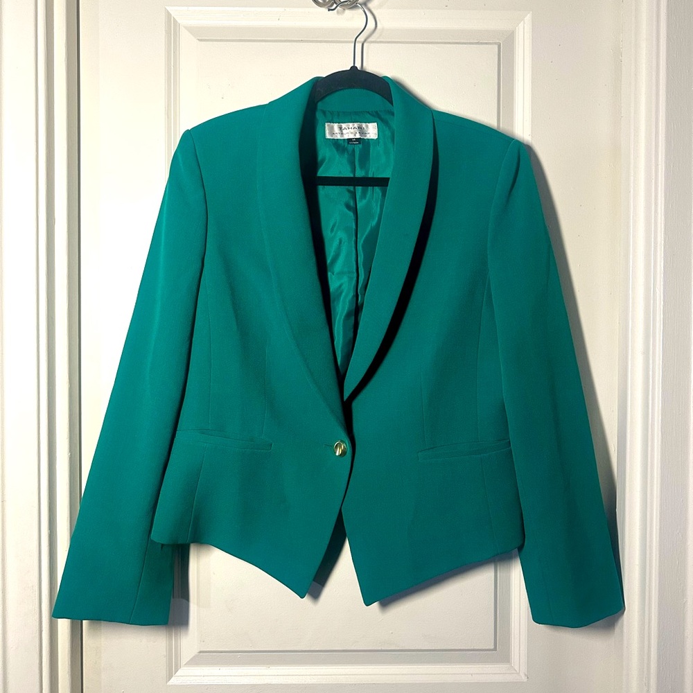 Green Tahari suit Jacket - Size 14